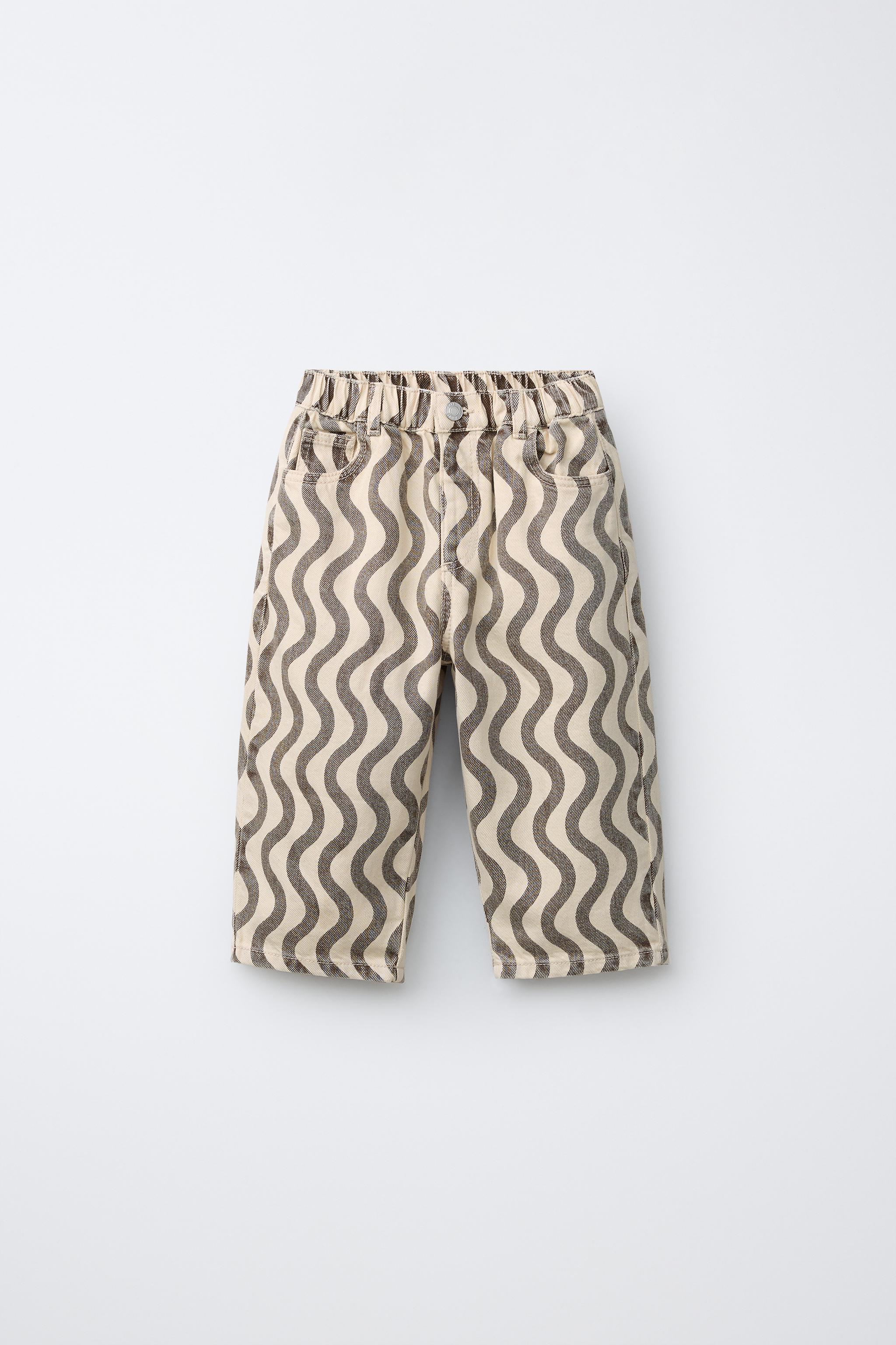 GEOMETRIC PRINT JEANS